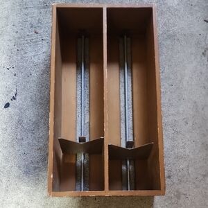 Vintage Gaylord Bros Inc Solid Maple Adjustable Filing Drawer Inserts